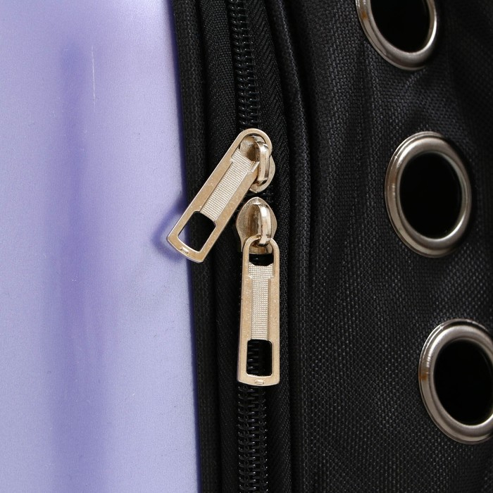 Рюкзак для переноски кошек и собак, с окном, 32 х 26 х 44 см, сиреневый Рюкзак для переноски кошек и собак, с окном, 32 х 26 х 44 см, сиреневый