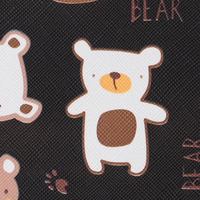 Сумка-переноска каркасная  Сумка-переноска каркасная "Медвежонки", размер L, 53 х 21 х 29 см, чёрный