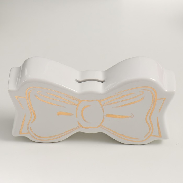 Копилка керамика Копилка керамика "Белый бант" 20х5х11 см