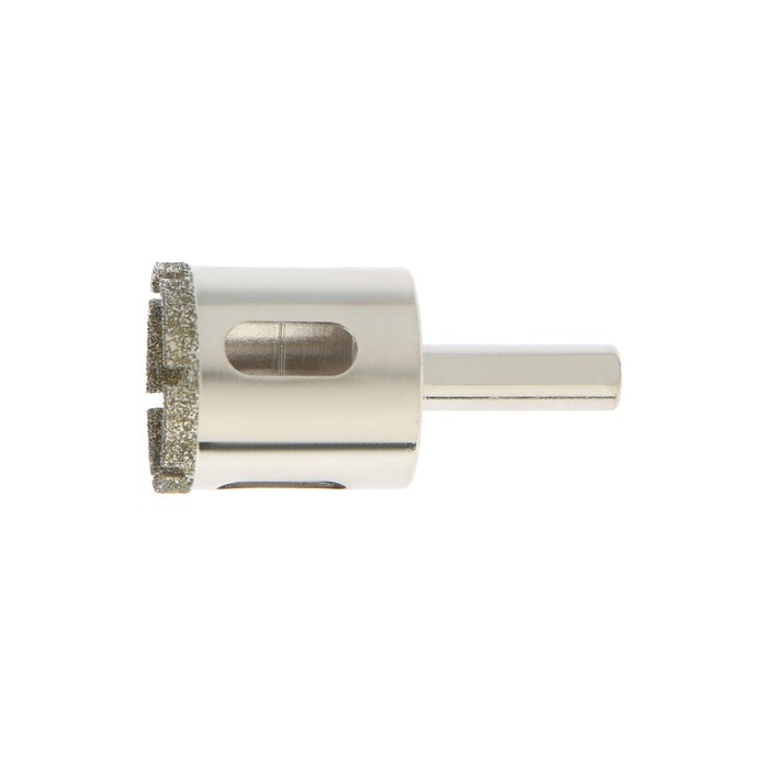 Сверло алмазное по стеклу и керамике ТУНДРА, трехгранный хвостовик, 32 х 65 мм Сверло алмазное по стеклу и керамике ТУНДРА, трехгранный хвостовик, 32 х 65 мм