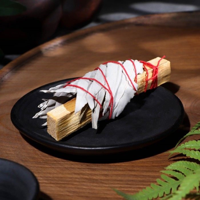 Набор благовоний, скрутка Набор благовоний, скрутка "Пало Санто" и шалфей ", 20 гр