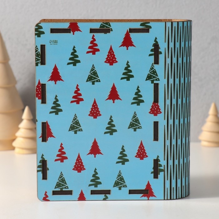 Новогодняя копилка-шкатулка  Новогодняя копилка-шкатулка "Благополучия и достатка" 14х12х5 см