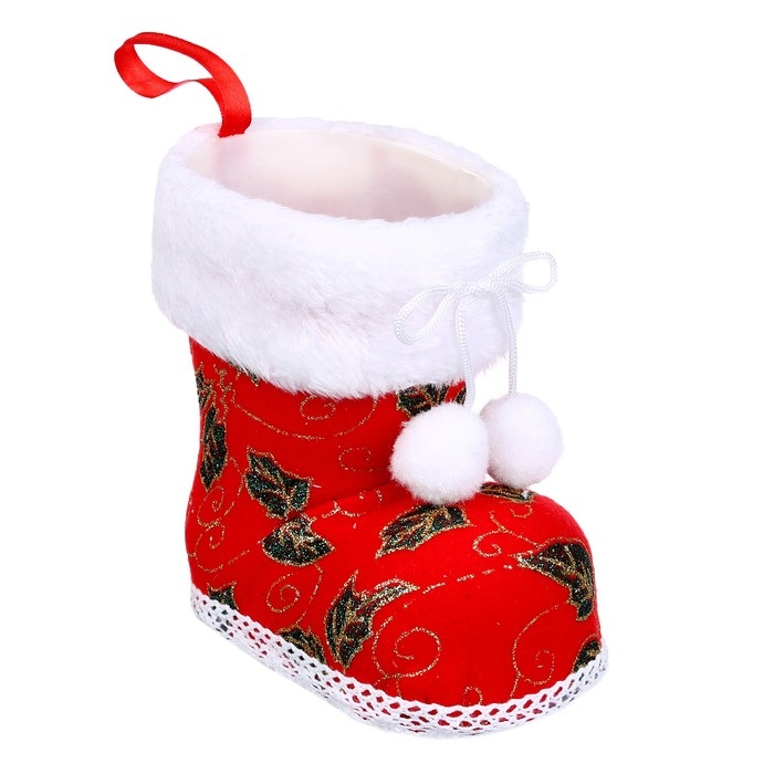 Конфетница «Сапожок», цвет красный Конфетница «Сапожок», цвет красный