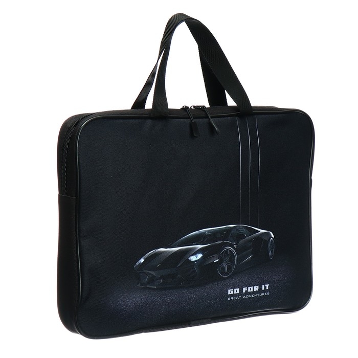 Папка с ручками текстильная А4, 370 х 280 х 60 мм, Stavia Папка с ручками текстильная А4, 370 х 280 х 60 мм, Stavia "Монохром"