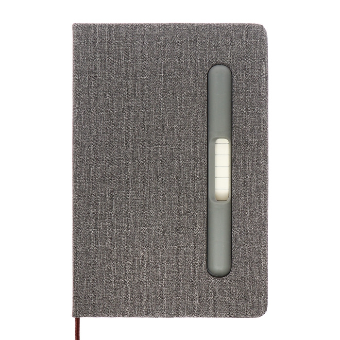 Ежедневник недатированный A5, 96л, лин, держатель для телефона/планшета/ручки, Серый Ежедневник недатированный A5, 96л, лин, держатель для телефона/планшета/ручки, Серый