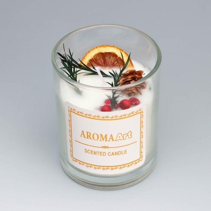 Свеча ароматическая  Свеча ароматическая "Aroma Art", стратсная самба, круглая, 8х10,5 см