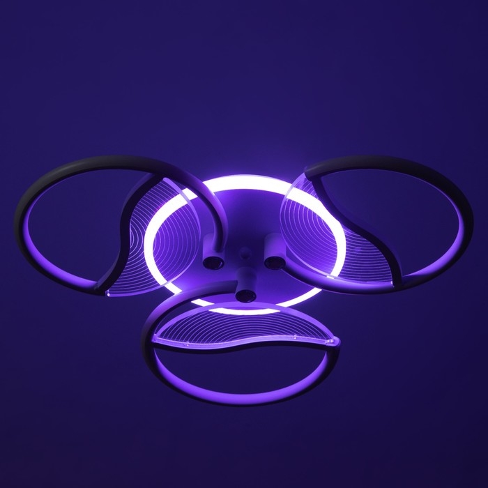 Люстра Люстра "Анита" 3хLED 90Вт 3000-6000К RGB белый 60х60х8см