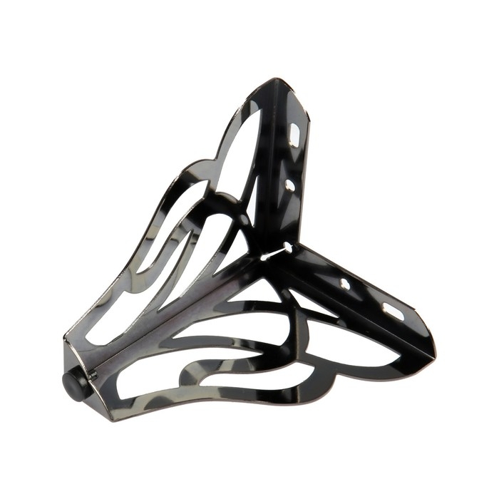 Опора мебельная CAPPIO резная OP02, h=130 мм.10*10мм, цвет глянцевый черный Опора мебельная CAPPIO резная OP02, h=130 мм.10*10мм, цвет глянцевый черный