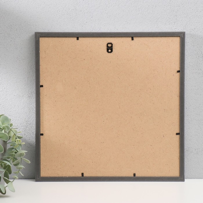 Фоторамка пластик "МИРАМ" 30х30 см, 636421-33, серебро (пластиковый экран)