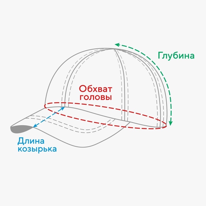 Бейсболка мужская с надписями MINAKU цвет чёрный, р-р 58