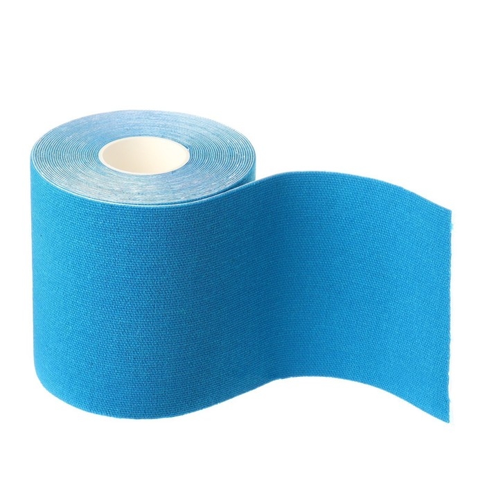 Кинезио - тейп, 7,5 см × 5 м, цвет синий Кинезио - тейп, 7,5 см × 5 м, цвет синий