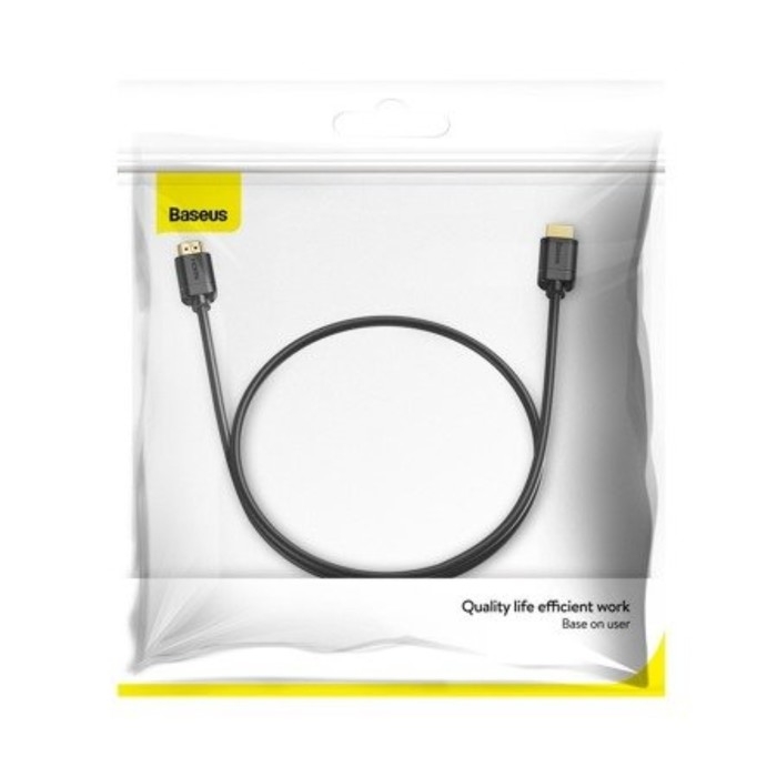 Кабель видео Baseus, HDMI(m)-HDMI(m), High Definition Series, 4KHDMI  - 4KHDMI, 1 м, черный