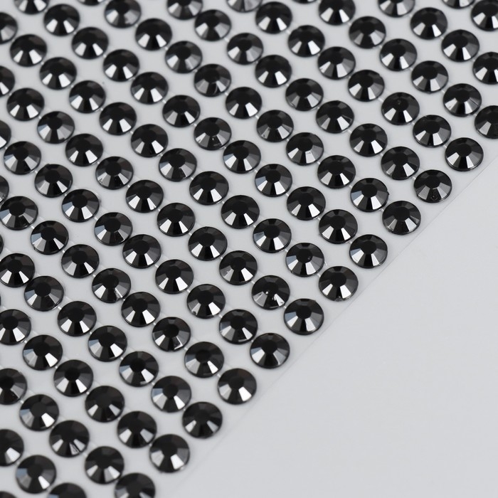 Полубусины самоклеющиеся d 6 мм, чёрный Полубусины самоклеющиеся d 6 мм, чёрный