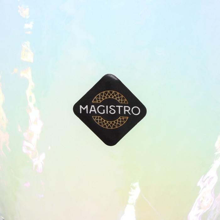 Набор бокалов для вина стеклянный Magistro «Жемчуг», 400 мл, 9,5×23,5 см, 2 шт, цвет перламутровый Набор бокалов для вина стеклянный Magistro «Жемчуг», 400 мл, 9,5×23,5 см, 2 шт, цвет перламутровый