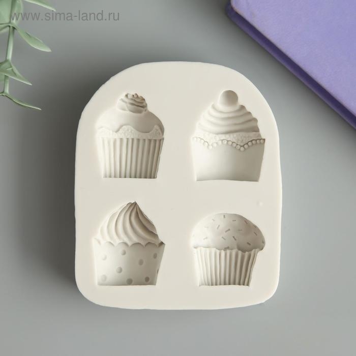 Молд силикон Молд силикон "Пирожное" 4 предмета 1,2х6,5х8 см