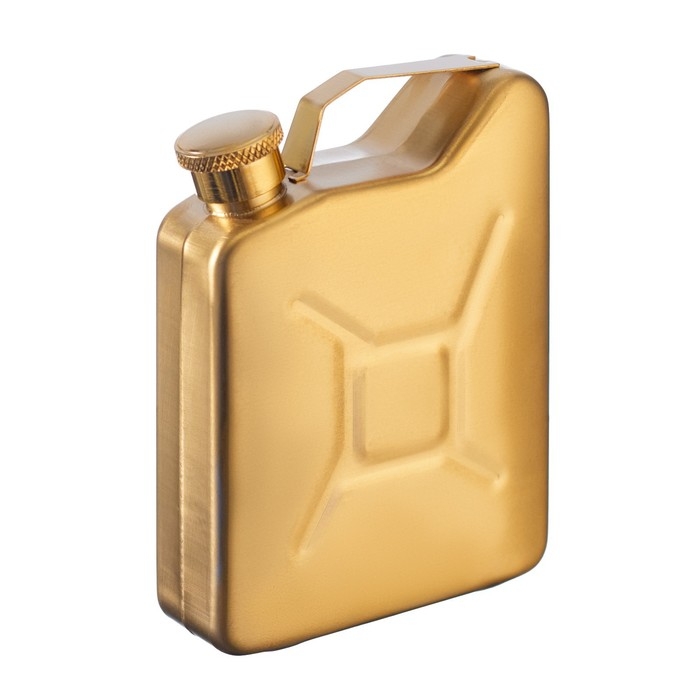 Фляжка для алкоголя и воды Фляжка для алкоголя и воды "Канистра", нержавеющая сталь, подарочная, армейская, 150 мл