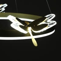 Люстра "Стрекоза" LED 48Вт 3000-6000К золото 52х52х80 см BayerLux