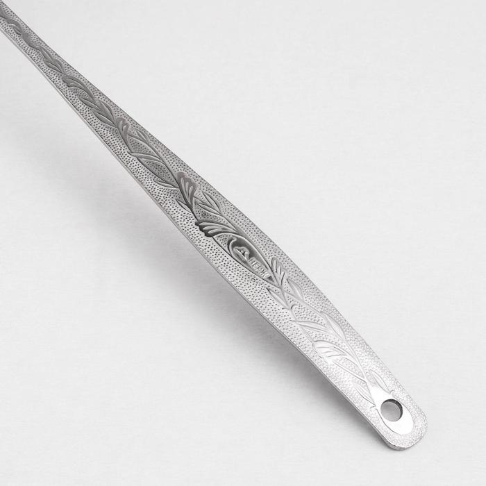 Шумовка большая «Уралочка», 30 см, d=10,5 см, толщина 2 мм, упрощённая обработка Шумовка большая «Уралочка», 30 см, d=10,5 см, толщина 2 мм, упрощённая обработка