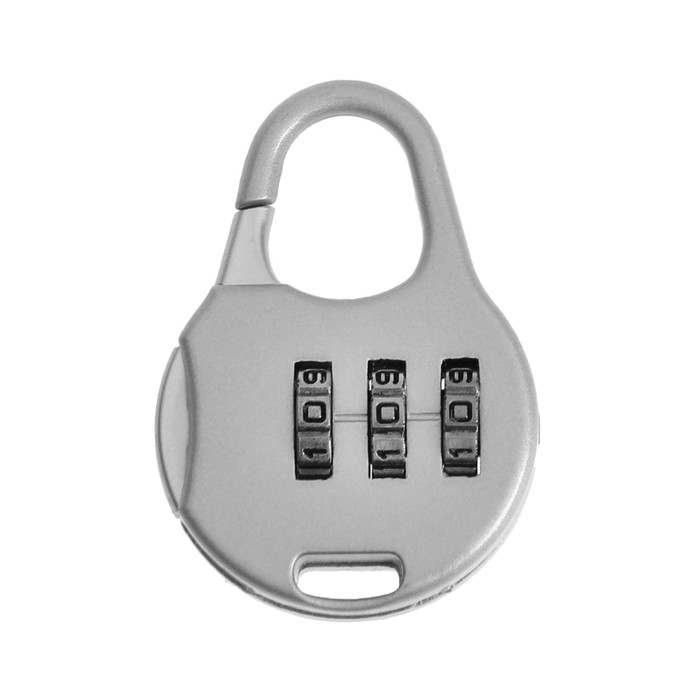 Замок навесной кодовый ТУНДРА ZK006, серый Замок навесной кодовый ТУНДРА ZK006, серый
