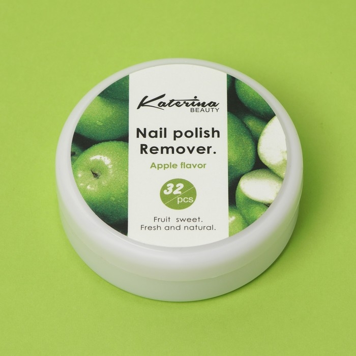 Салфетки для снятия лака, гель-лака, аромат яблока, 32 шт Салфетки для снятия лака, гель-лака, аромат яблока, 32 шт