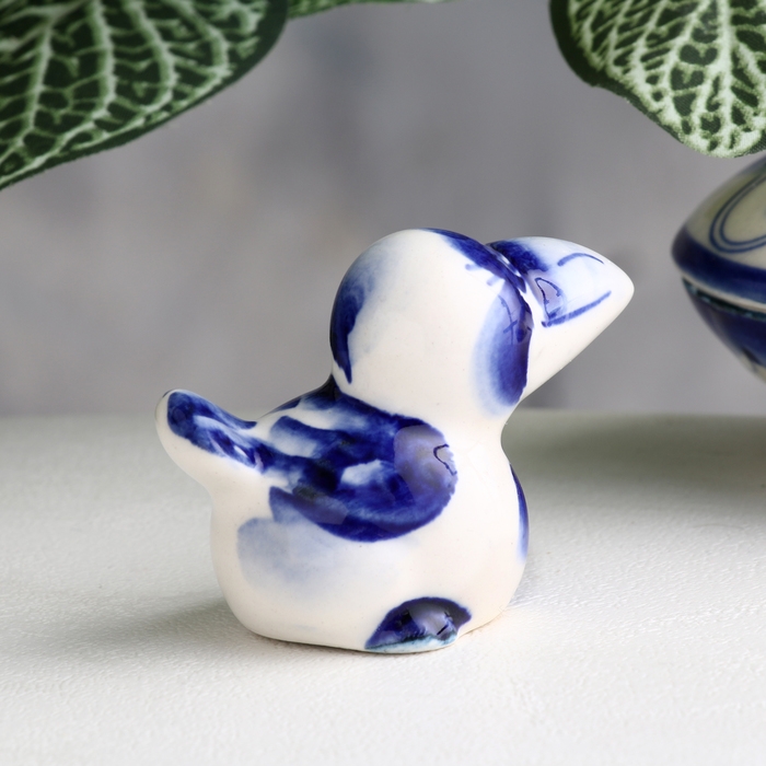 Сувенир «Ворона», 4,5 см, гжель Сувенир «Ворона», 4,5 см, гжель