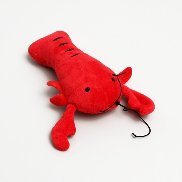 Игрушка для собак «Лобстер» со спрятанной пищалкой, 15-20 см, красный Игрушка для собак «Лобстер» со спрятанной пищалкой, 15-20 см, красный