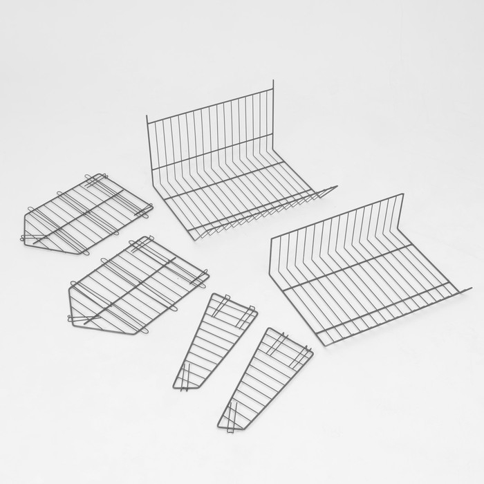 Накопитель разборный на колесах, 5 корзин, 50×43×147, цвет серый Накопитель разборный на колесах, 5 корзин, 50×43×147, цвет серый