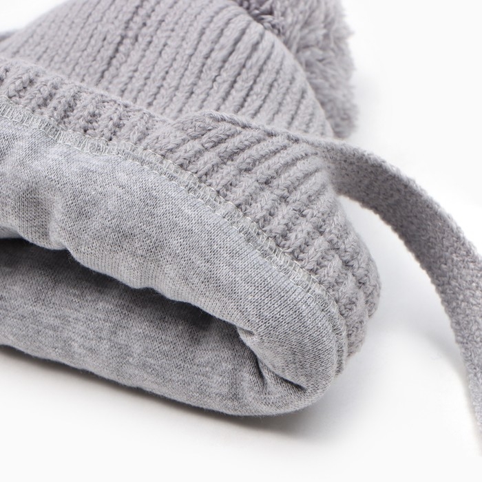 Шапка детская, цвет серый, размер 36-38 Шапка детская, цвет серый, размер 36-38