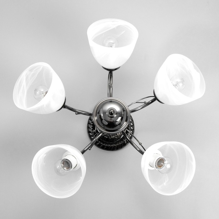 Люстра "Аннеди" 5хЕ27 40Вт антрацит 55х55х35 см BayerLux