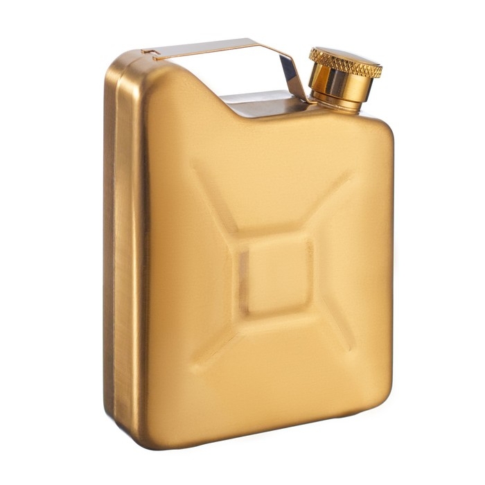 Фляжка для алкоголя и воды Фляжка для алкоголя и воды "Канистра", нержавеющая сталь, подарочная, армейская, 150 мл