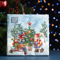 Новый год. Салфетки бумажные "Home Collection Classic" Украшение новогодней ели, 3 слоя, 33x33, 20 шт