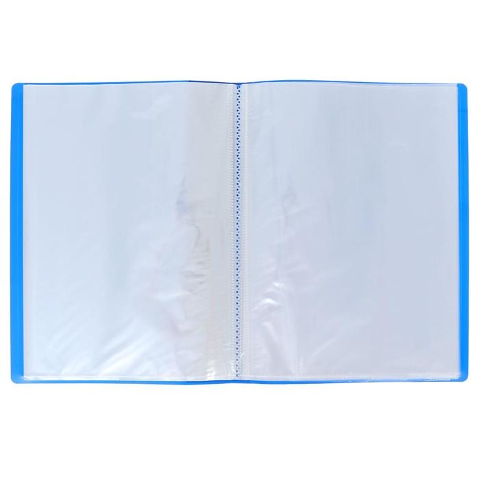 Папка с 60 вкладышами А4, 500 мкм, Calligrata, карман на корешке, синяя Папка с 60 вкладышами А4, 500 мкм, Calligrata, карман на корешке, синяя