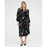 Платье женское MIST, plus-size,   р.52, черный