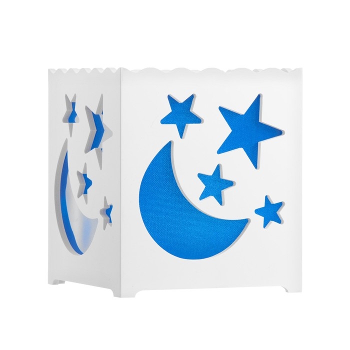 Ночник Ночник "Звездный" LED от батареек 3хААА USB синий 15х15х15см RISALUX