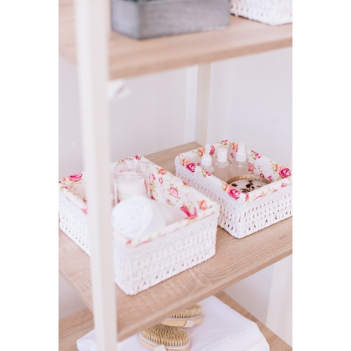 Корзины для хранения LaDо́m, ручное плетение, 3 шт, цвет белый Корзины для хранения LaDо́m, ручное плетение, 3 шт, цвет белый