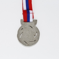 Медаль призовая 192, d= 4 см. 2 место. Цвет серебро. С лентой