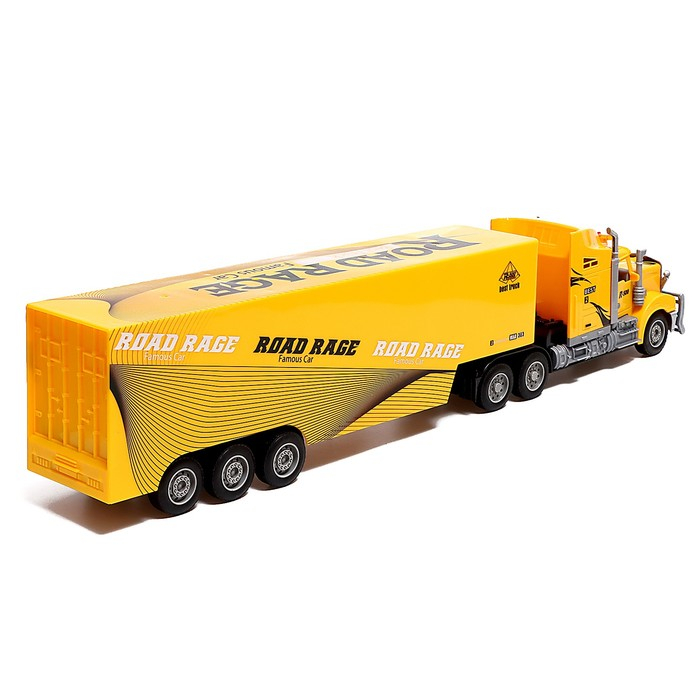 Грузовик радиоуправляемый «Фура», работает от батареек, световые эффекты, МИКС