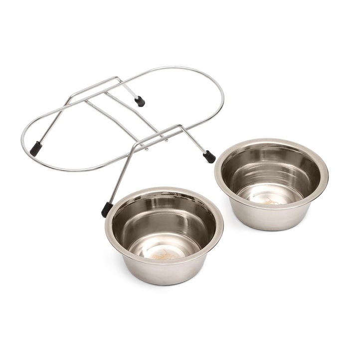 Набор из 2 мисок на подставке, 2 х 225 мл Набор из 2 мисок на подставке, 2 х 225 мл