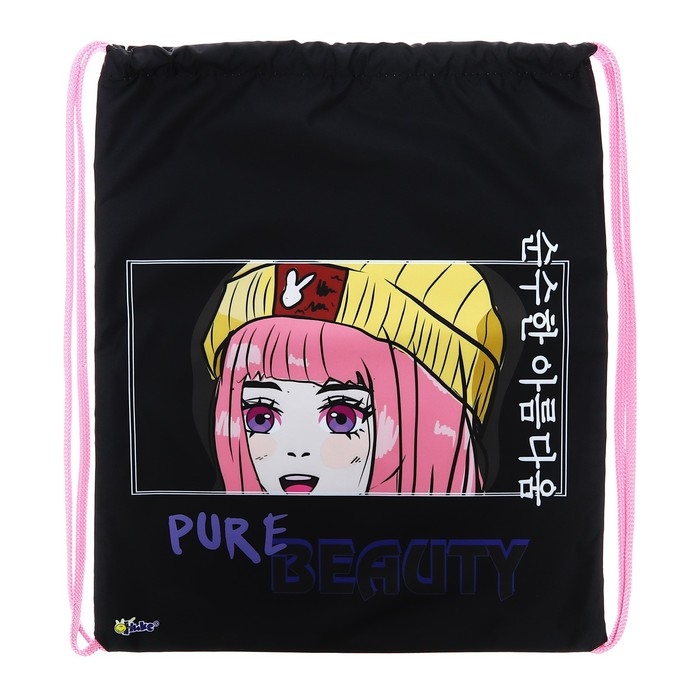 Мешок для обуви 490 х 410 мм, Оникс МО-27-1, "Аниме Beaute"