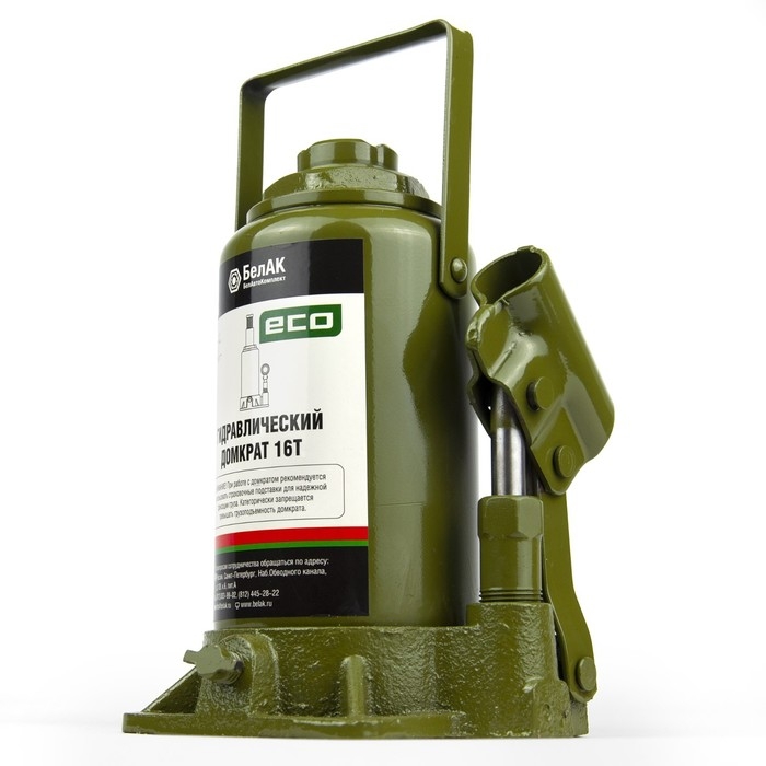 Домкрат гидравлический  Домкрат гидравлический "БелАК" ECO БАК.70020, подъем/подхват 390/200 мм, 16 т