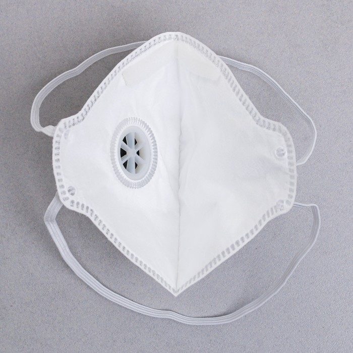 Полумаска фильтрующая складная с клапаном FFP1  в индивидуальной упаковке Полумаска фильтрующая складная с клапаном FFP1  в индивидуальной упаковке