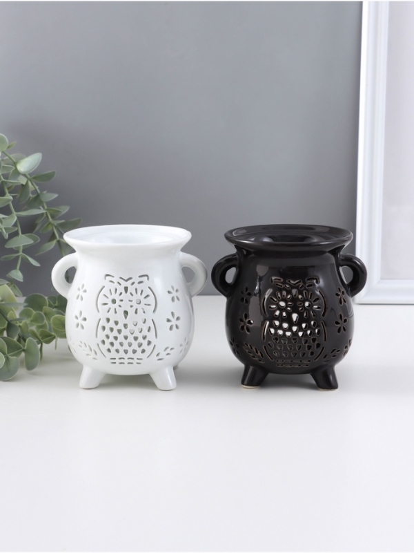 Аромалампа керамика Аромалампа керамика "Совушка и цветочки" МИКС 8,5х10х9,5 см