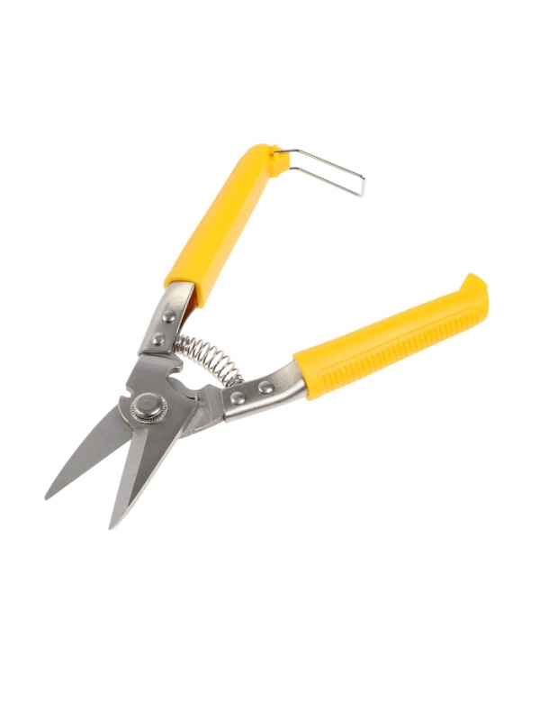 Ножницы по металлу ТУНДРА, авторазжим, пластиковые рукоятки, правый рез, 225 мм Ножницы по металлу ТУНДРА, авторазжим, пластиковые рукоятки, правый рез, 225 мм