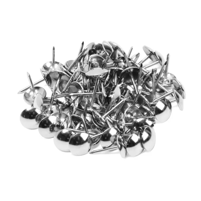 Лента декоративных гвоздей ТУНДРА, длина 1 м, 11×16 мм, хром, 10 шт. Лента декоративных гвоздей ТУНДРА, длина 1 м, 11×16 мм, хром, 10 шт.