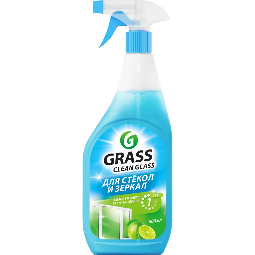 Средство для стекол и зеркал Grass Clean Glass голубая лагуна 600мл