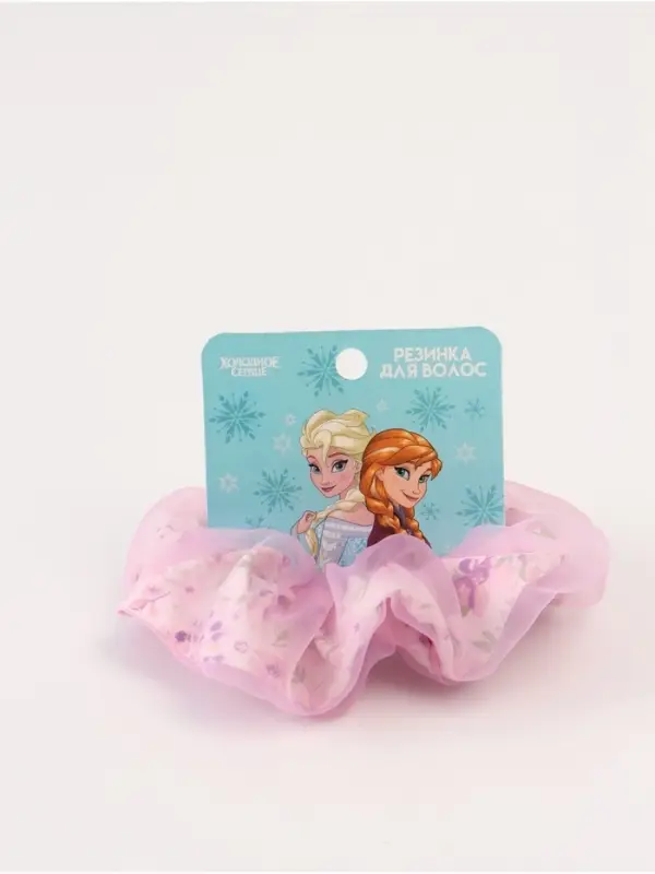 Резинка для волос «Цветы» сиреневая, Холодное сердце