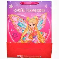Пакет подарочный детский Winx, L 31&times;40&times;11.5 см