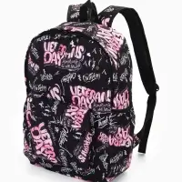 Рюкзак молодёжный на молнии, с карманами, 30&times;13&times;42 см, розовый