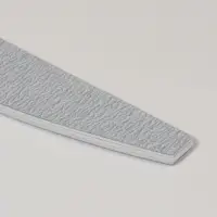 Пилка для ногтей, лодочка, 180/200 грит, 18 см, серая