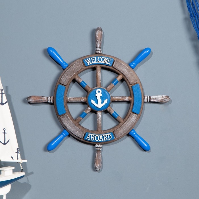 Сувенир интерьерный Сувенир интерьерный "Штурвал" 34см